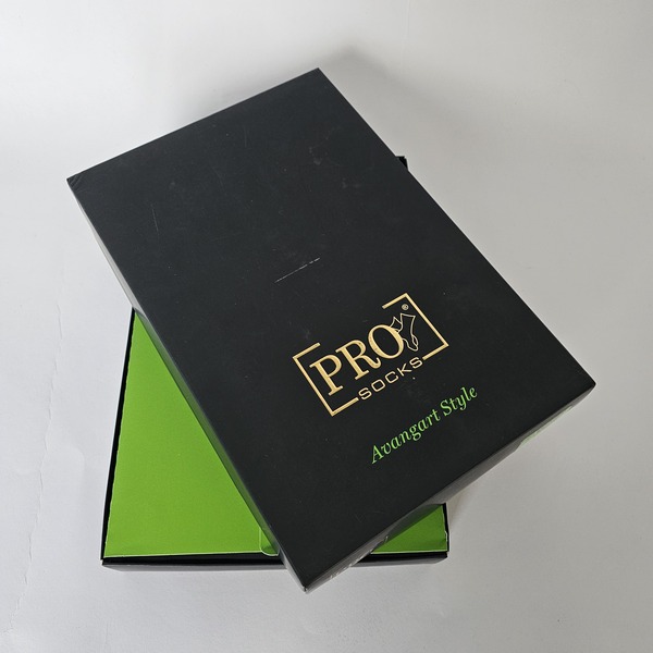 Кутија за чорапи Pro Socks - црно-зелена амбалажа