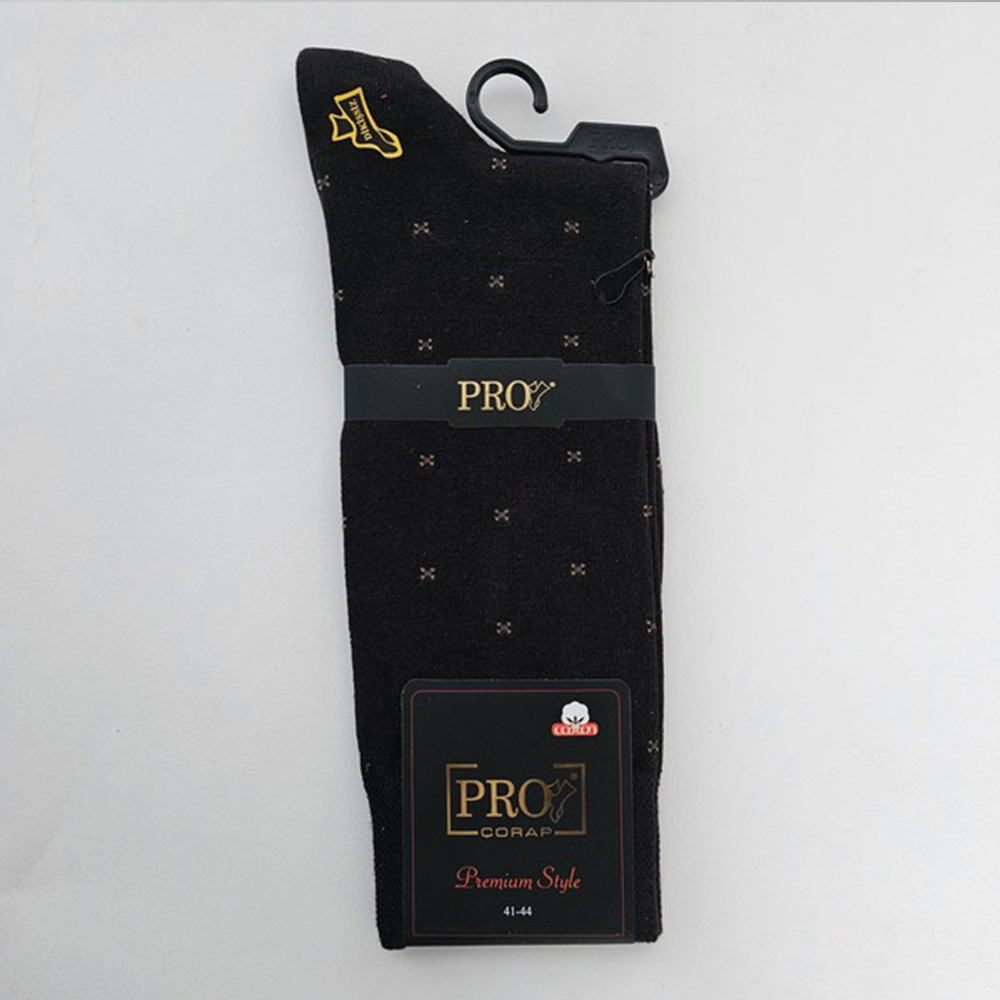 Premium Style црни чорапи со мали бели цветчиња